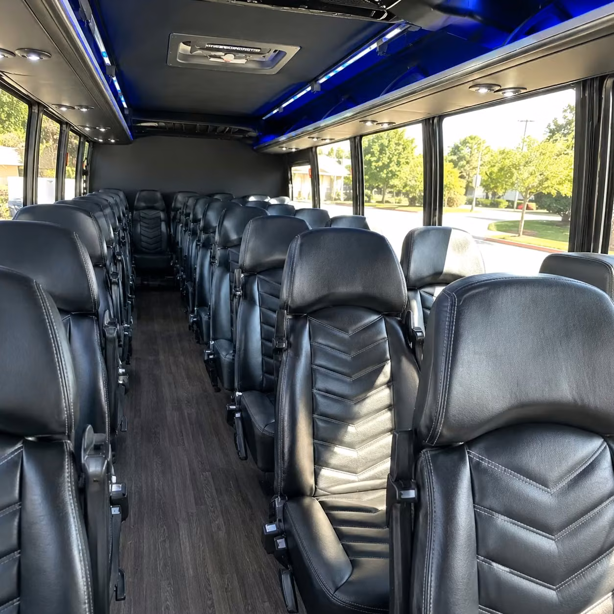 28 passenger minibus inside