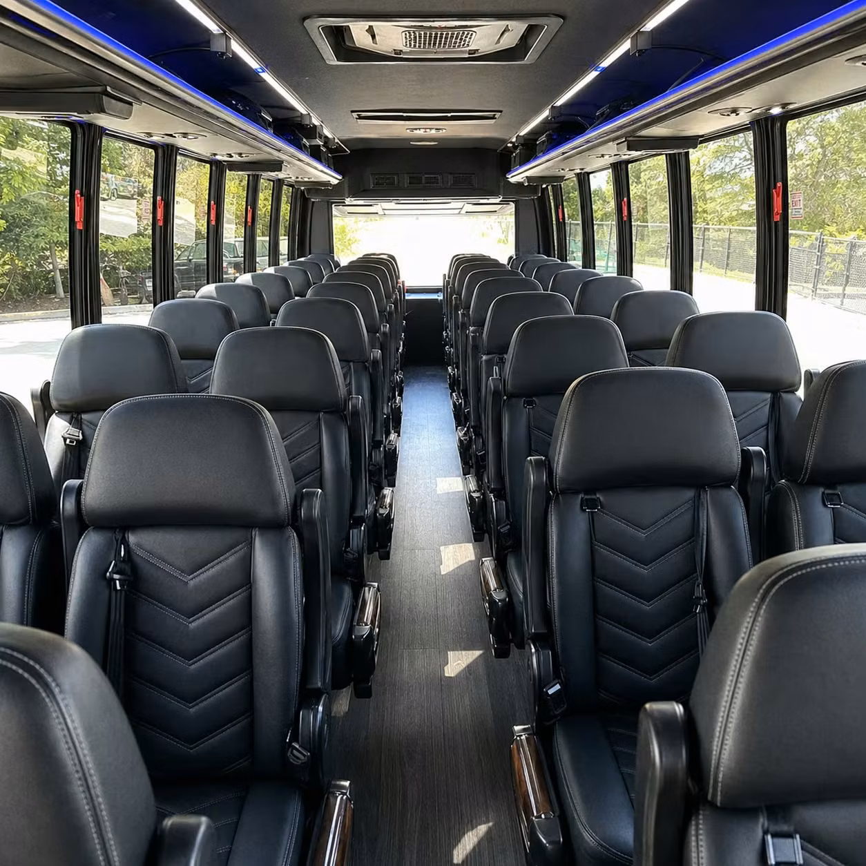 28 passenger minibus interior