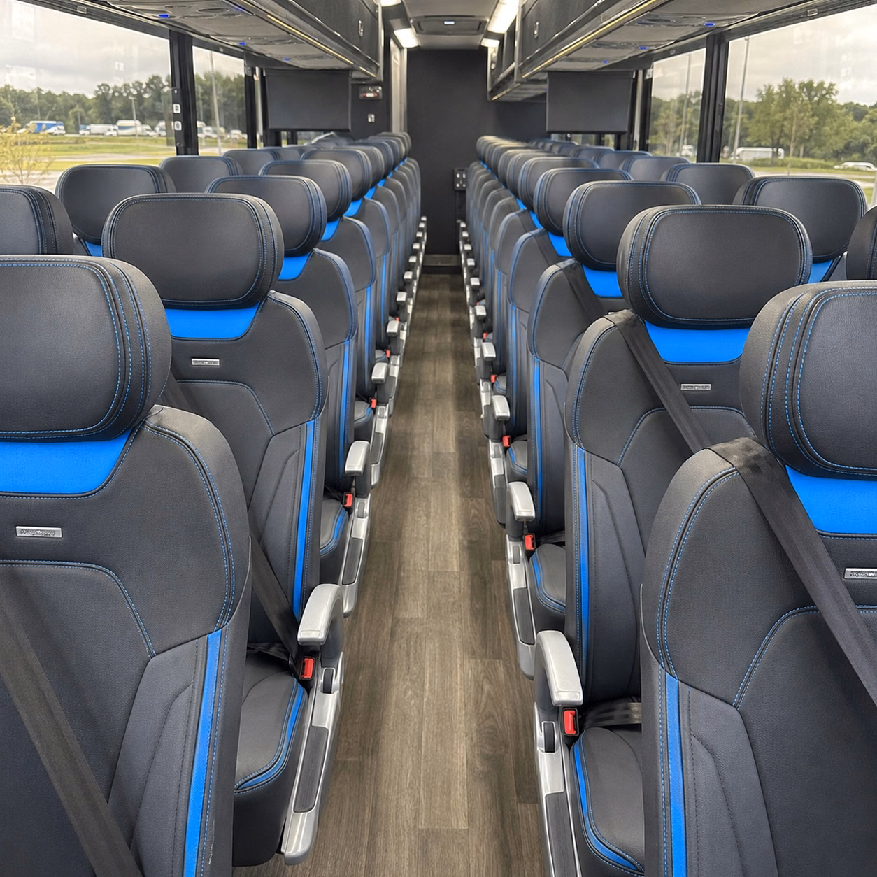 sugar land charter bus interior